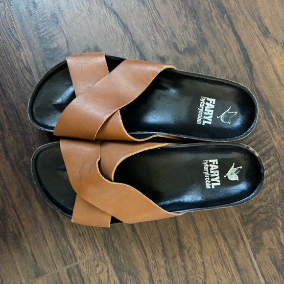 Faryl Robin Size 6 Brown Clara Slides/Sandals - Picture 6 of 8